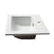 Alfi Brand ALFI brand ABC801 White 17" Square Drop In Ceramic Sink with Faucet Hole ABC801 - alternate 2
